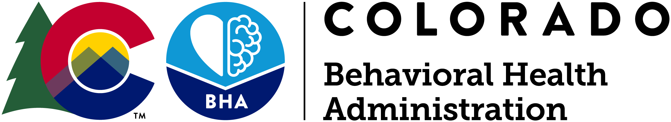 State of Colorado Logo followed by the Behavioral Health Administration logo